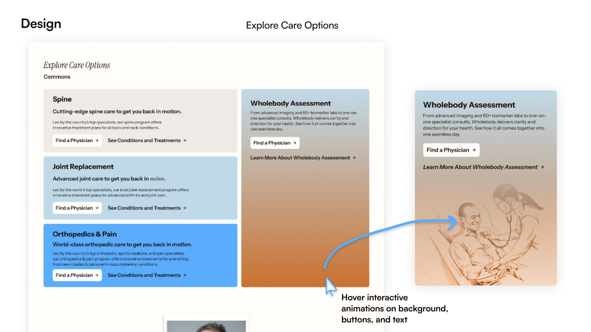 Design: Explore Care Options